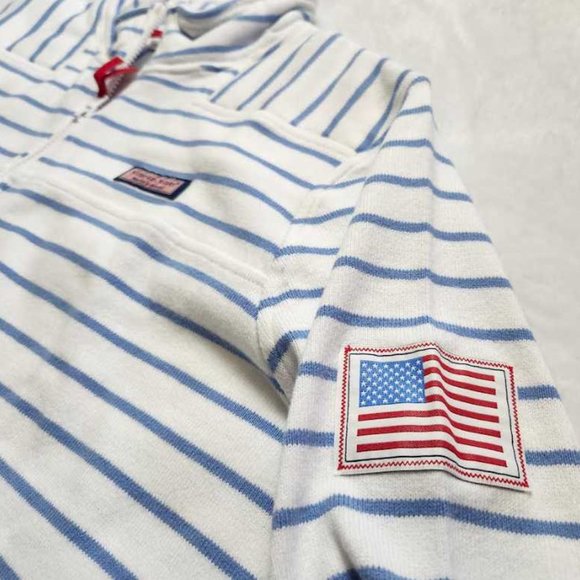 New women's M  XL Vineyard Vines Americana relaxed shep shirt pullover sweater - Picture 6 of 11